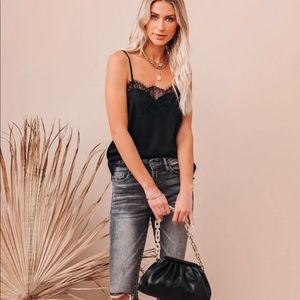 Vici Flounce Lace Cami Tank